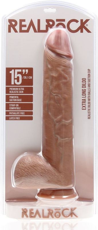Extra Large Straight with Balls 15 / 38 cm - Tan
