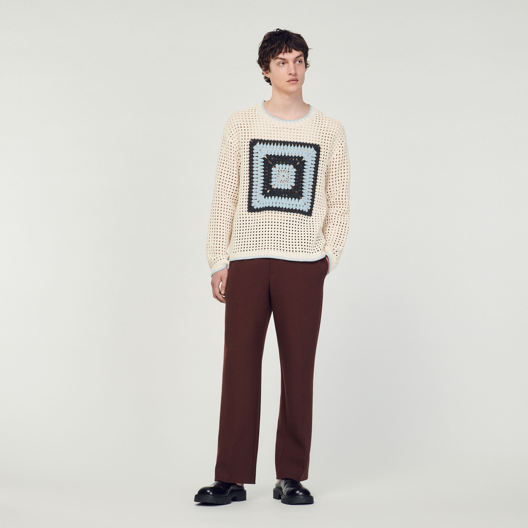 Pull en maille crochet
