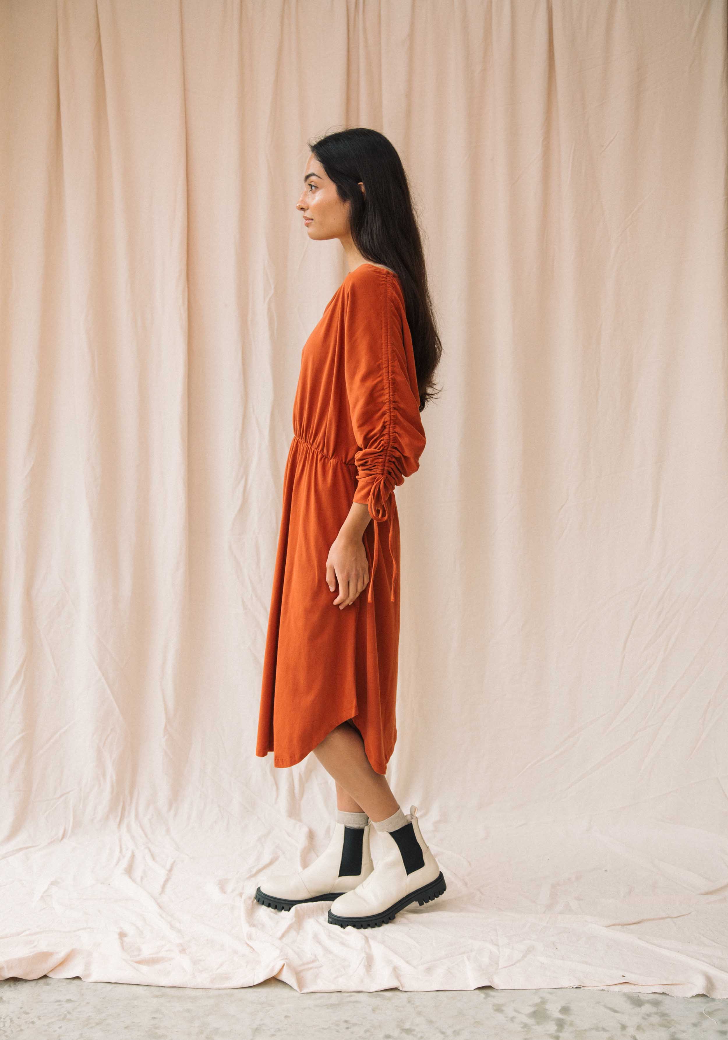 Beaumont Organic Jersey-Kleid Azalea Paprika