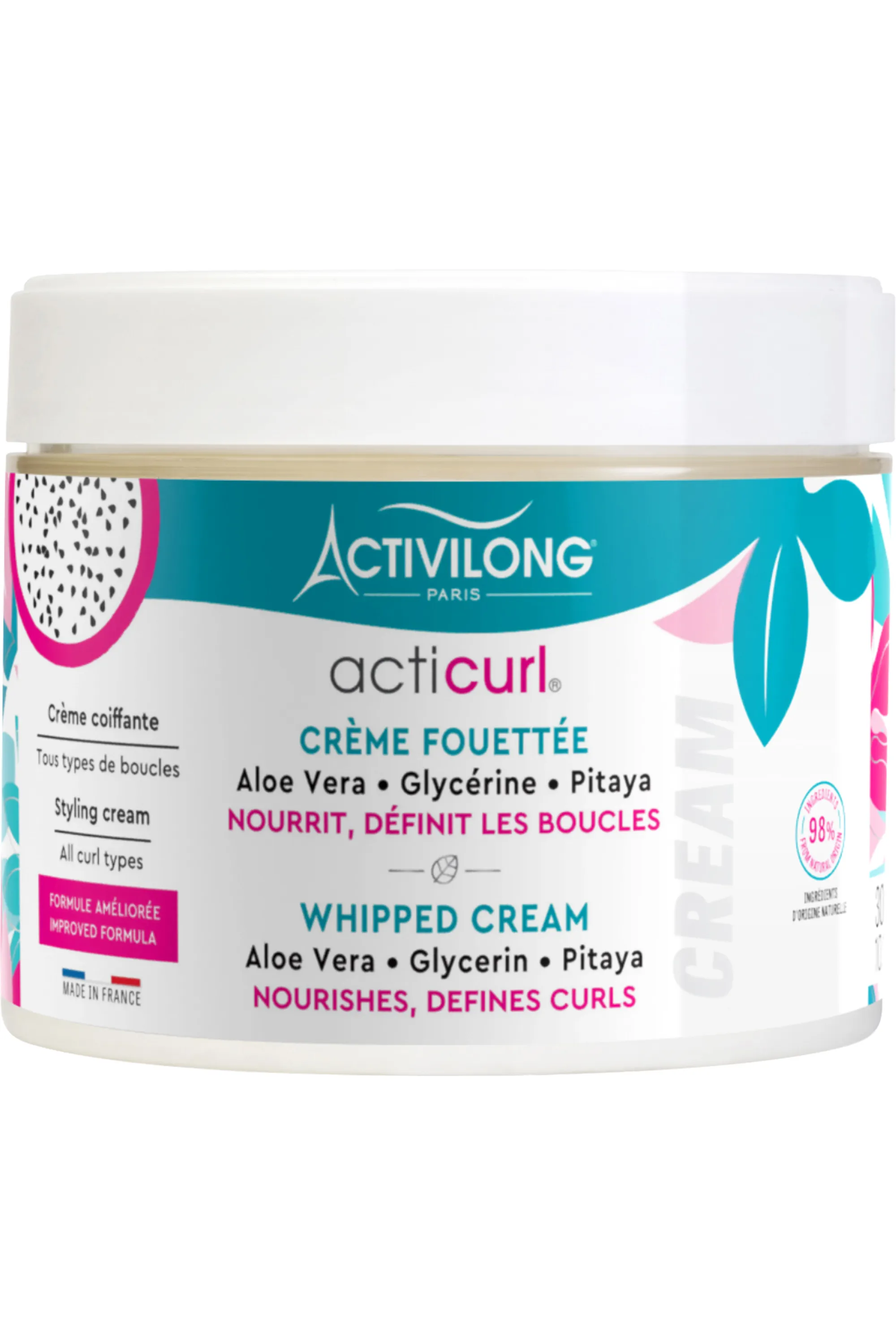 Activilong Crème Fouettée hydratante pour cheveux bouclés Acticurl-300 ml