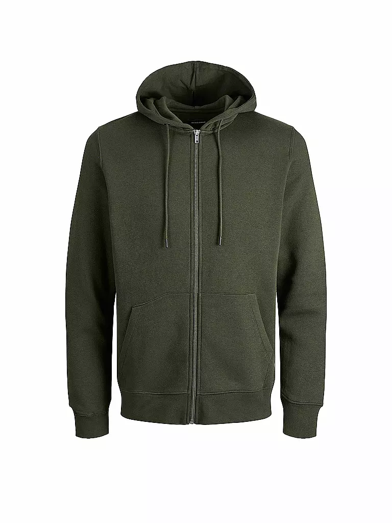 JACK & JONES Kapuzensweatjacke JJESTAR  olive