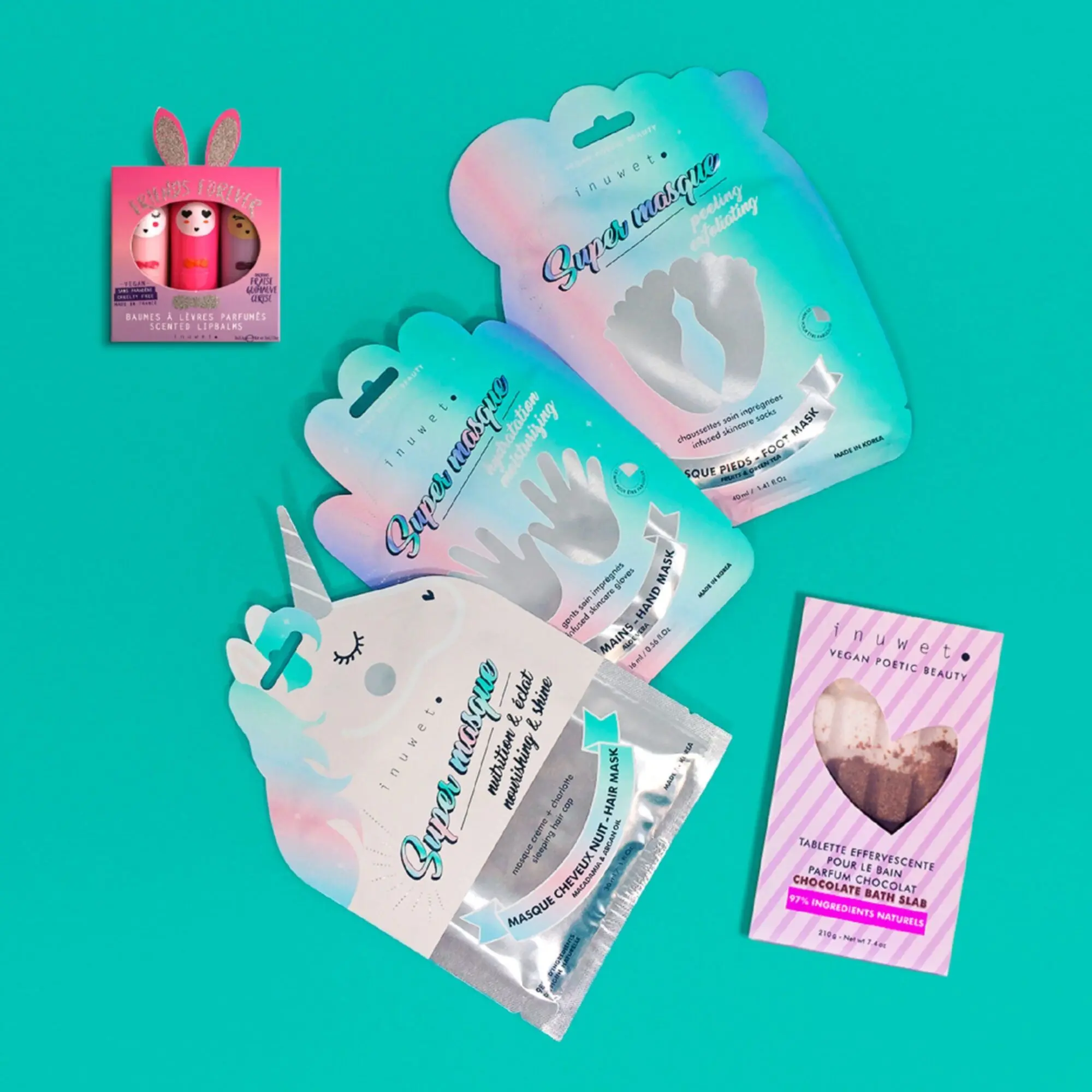 Inuwet - SUPER MASQUE MAINS DOUCES - HYDRATATION Masque Gants Hydratation Pour les Mains- Mains