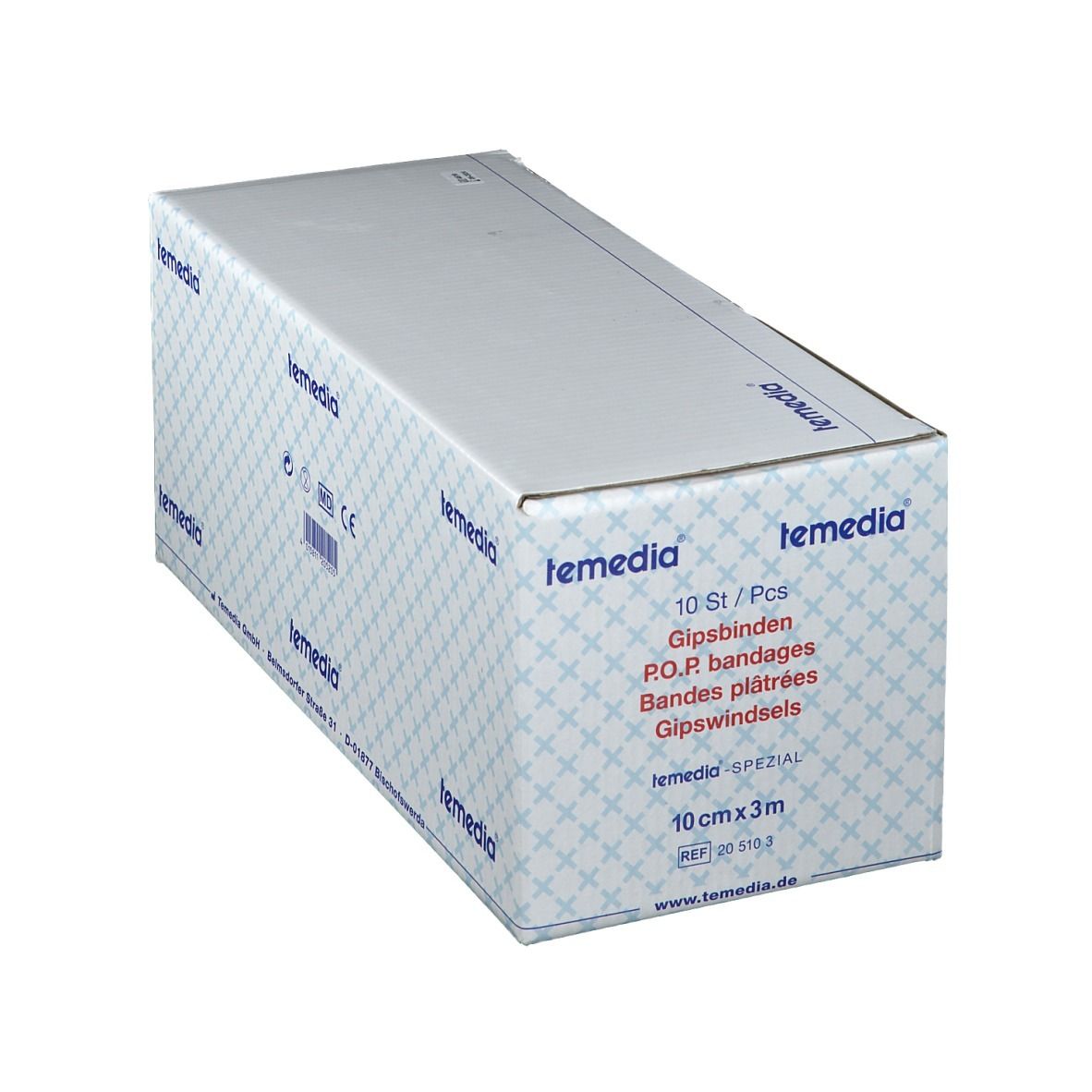 Temedia® Spezial Gipsbinde 12 cm x 2 m