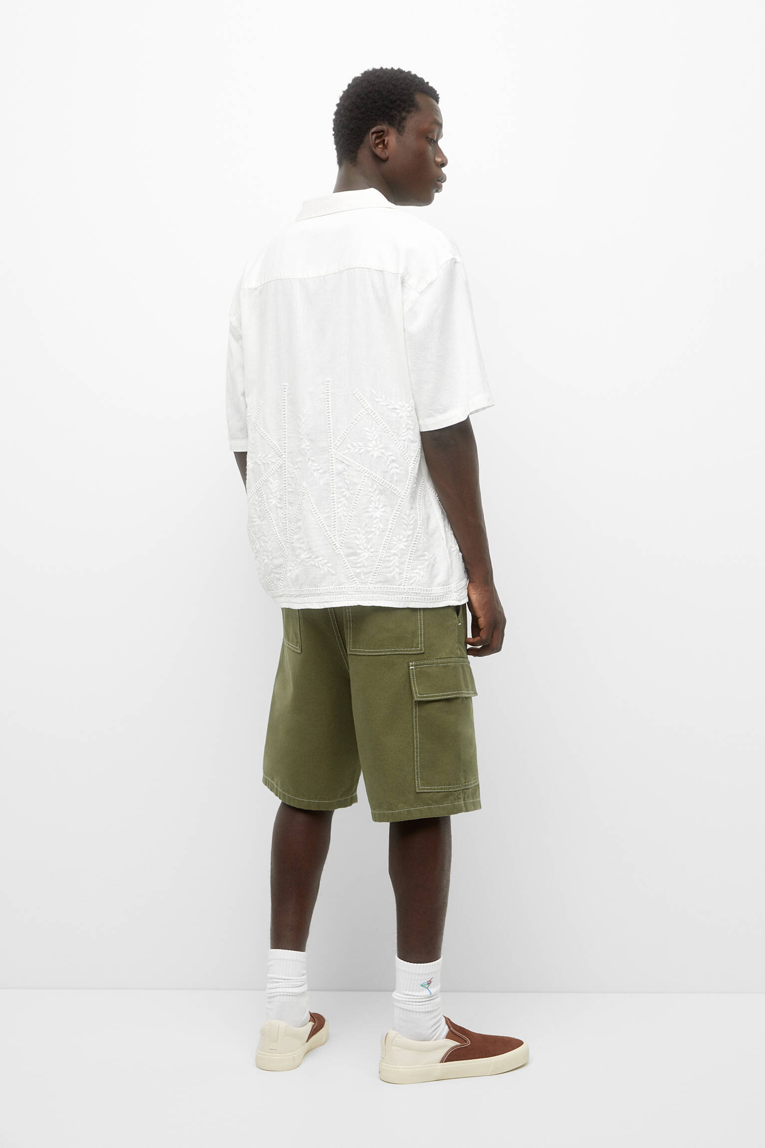 Bermuda cargo oversized STWD - Cáqui