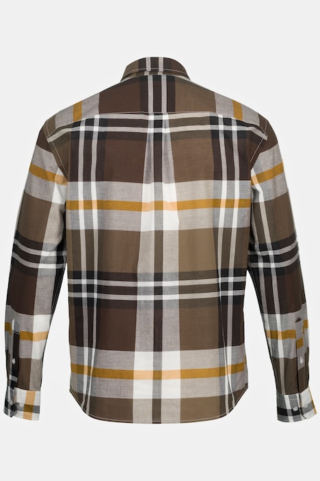 Karohemd, Langarm, Buttondown-Kragen, Modern Fit