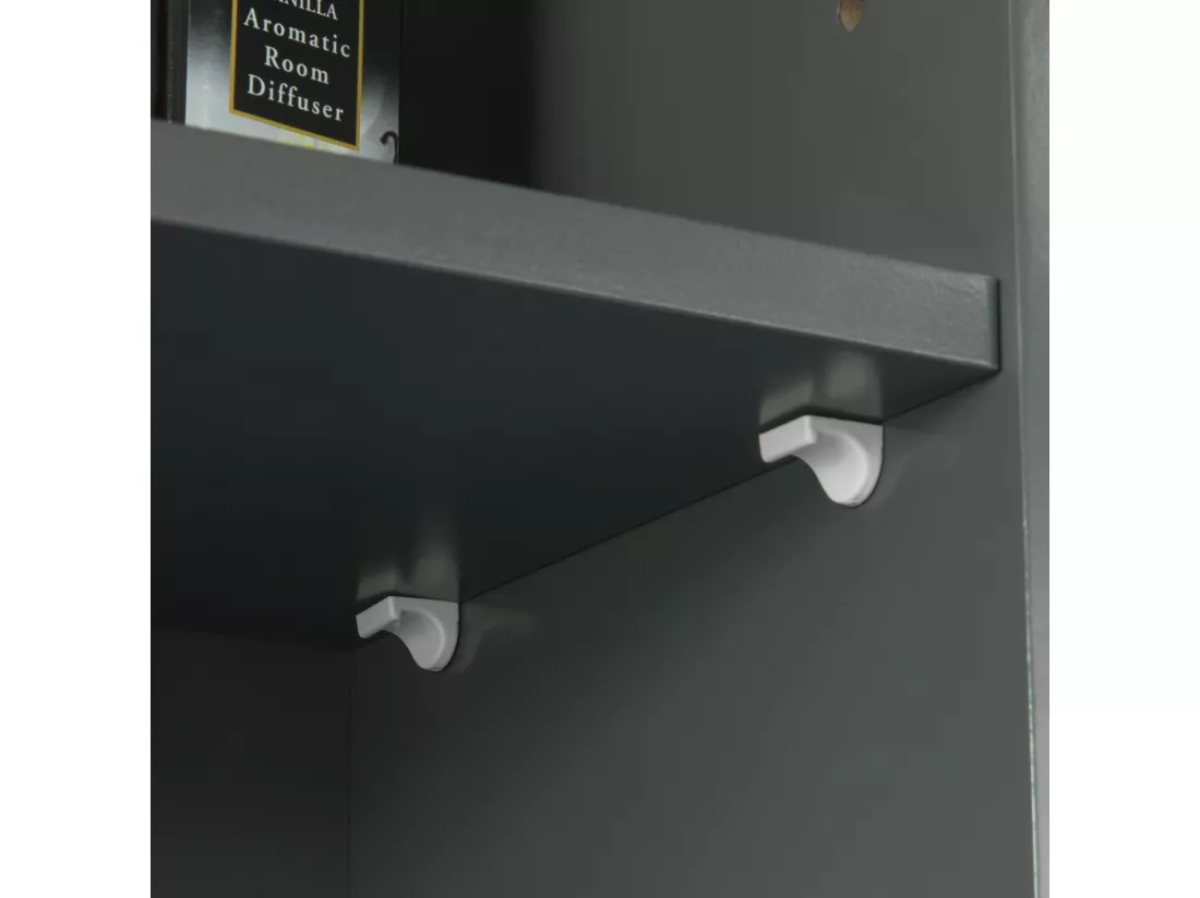 Meuble Haut Armoire Suspendue de Toilettes Placard Mural avec Porte et étagères,BZR25-DG