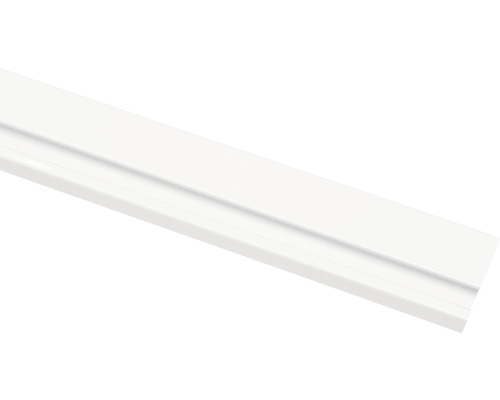 Witte aluminium gordijnrail, enkel spoor, 150 cm