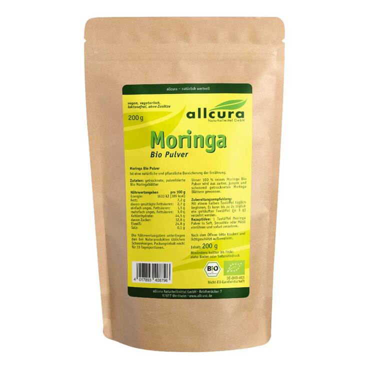 Moringa Bio Pulver, 200 g