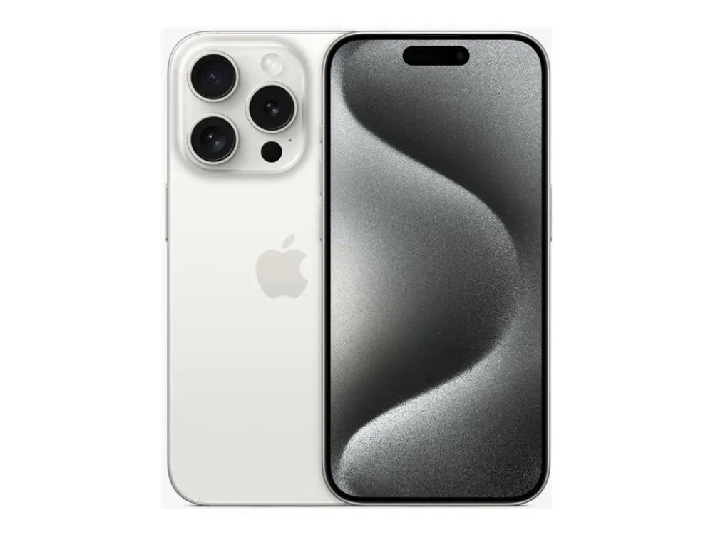 Apple | iPhone 15 Pro - 5G smartphone - 1TB - Hvidt Titanium