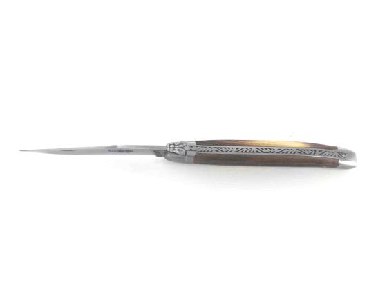 Laguiole Tradition 12 cm - 2 mitres - Pistachier Couteau de Poche Forge de Laguiole