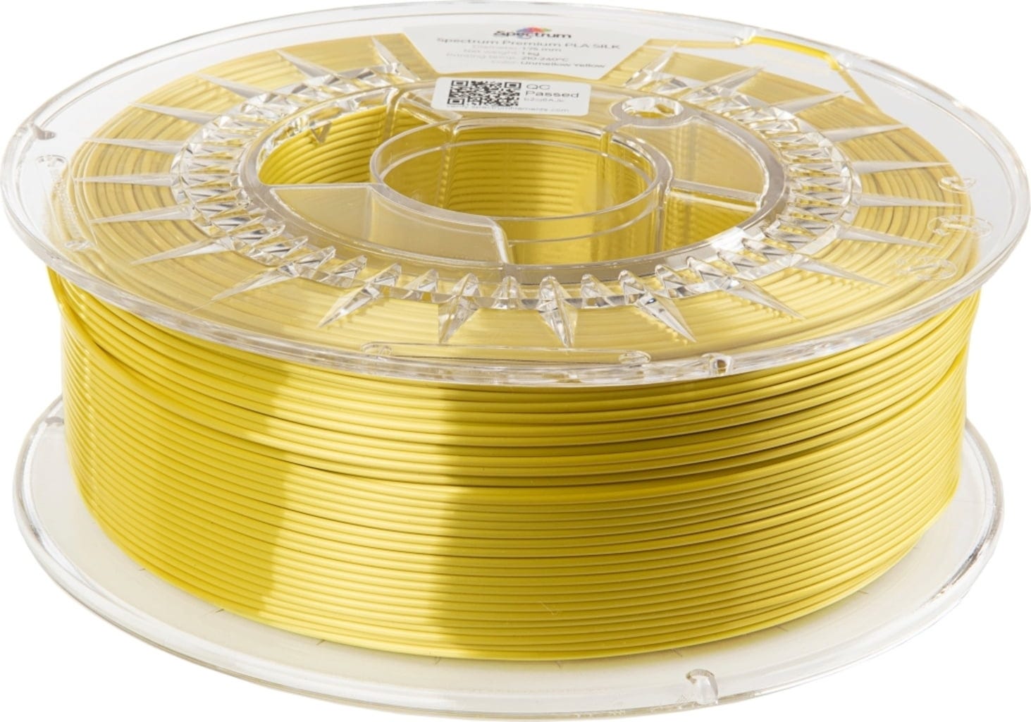 Spectrum  SILK PLA Unmellow Yellow, 1,75 mm / 1000 g    PLA-Filament mit Silk-Effekt