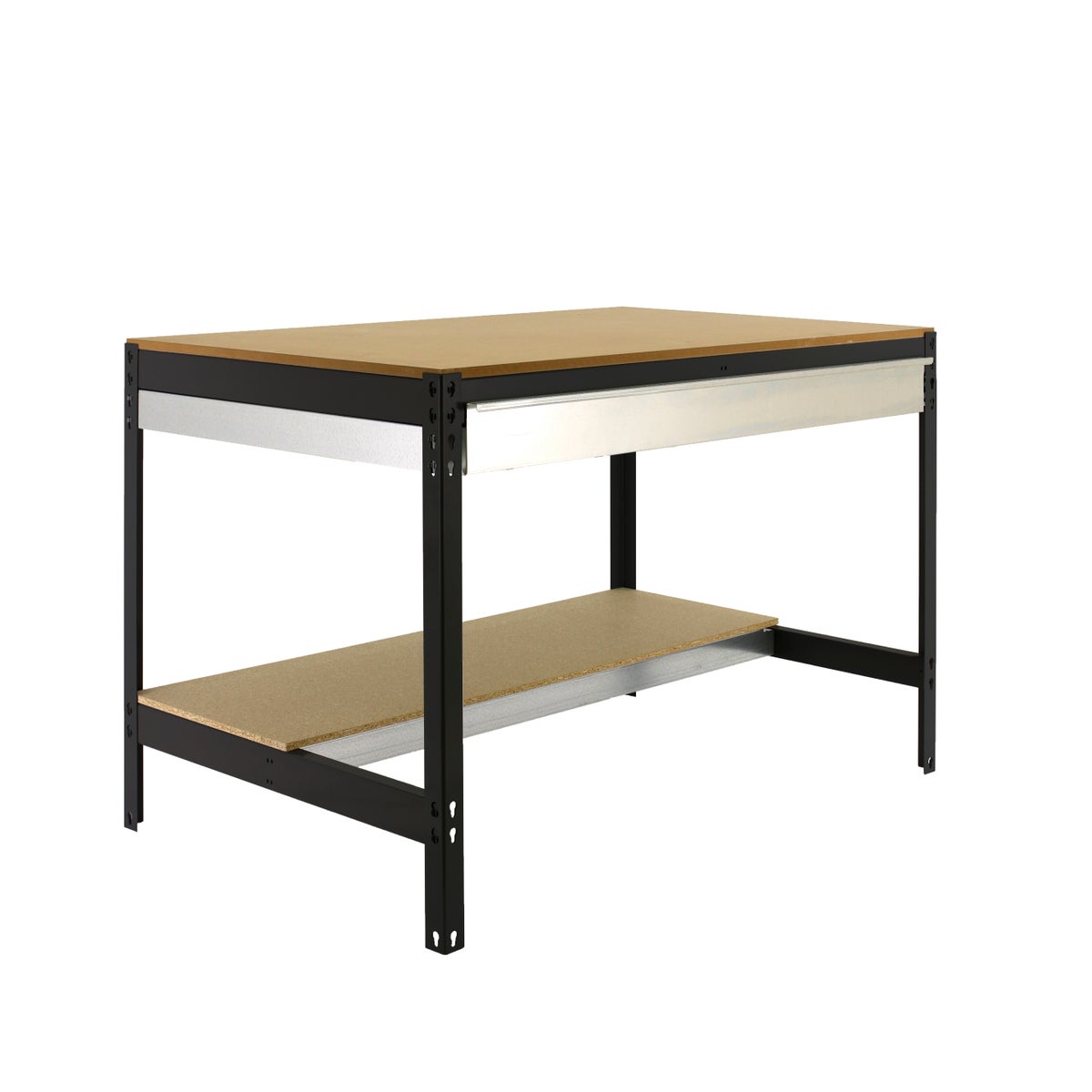 PROREGAL Buffalo werkbank met lade, HxBxD 84 x 150 x 76 cm, draagvermogen 600 kg, antraciet