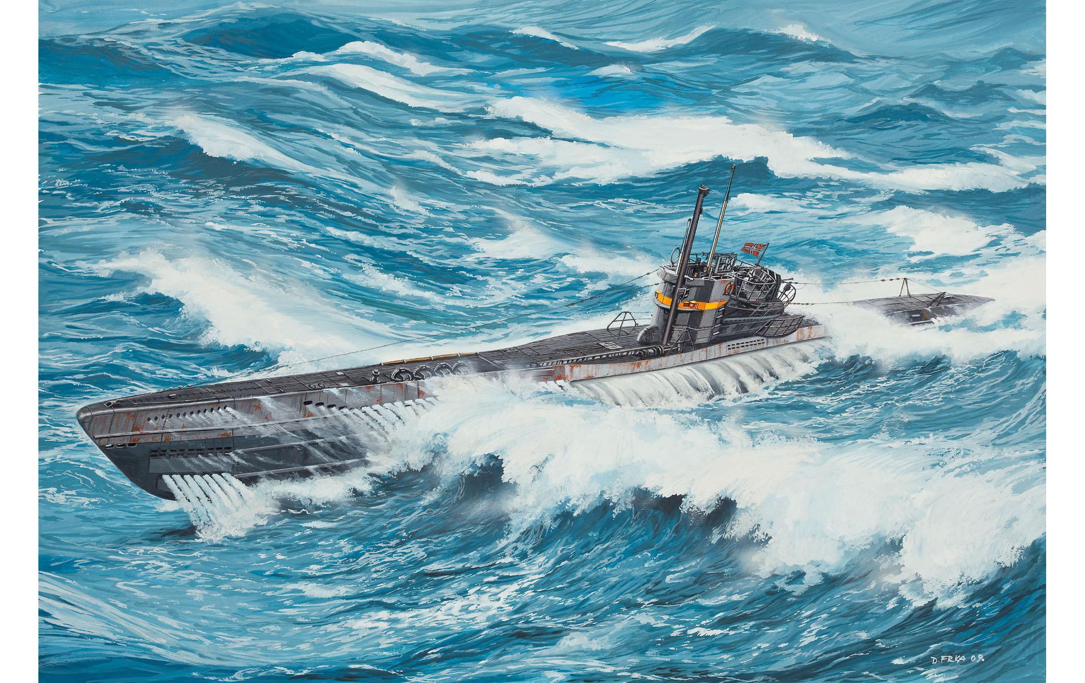 Bausatz Submarine TYPE VII C/41 1:144Kunststoff Modellbausatz