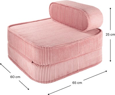 Wigiwama Flip Brettbart Stol 150x60 cm, Pink Mousse