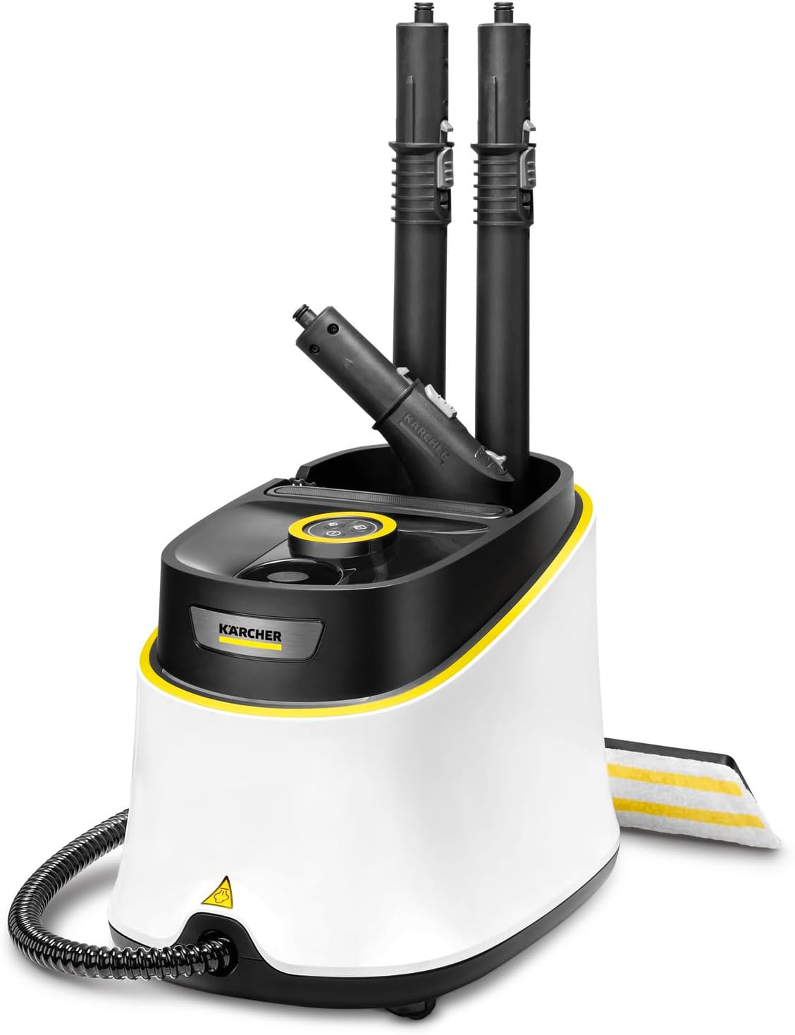 Kärcher Dampfreiniger SC 3 Deluxe, Dampfdruck: 3,5 bar, Aufheizzeit: 30 s, Leistung: 1.900 W, Flächenleistung: 75 m², Tank: 1 l, mit Bodenreinigungsset, Mikrofaser-Bezug, Düsen und Rundbürste