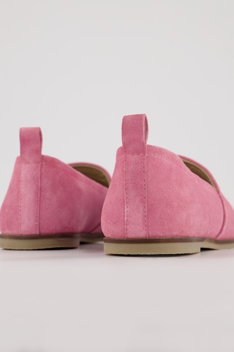 Slipper, weiches Veloursleder, Weite H