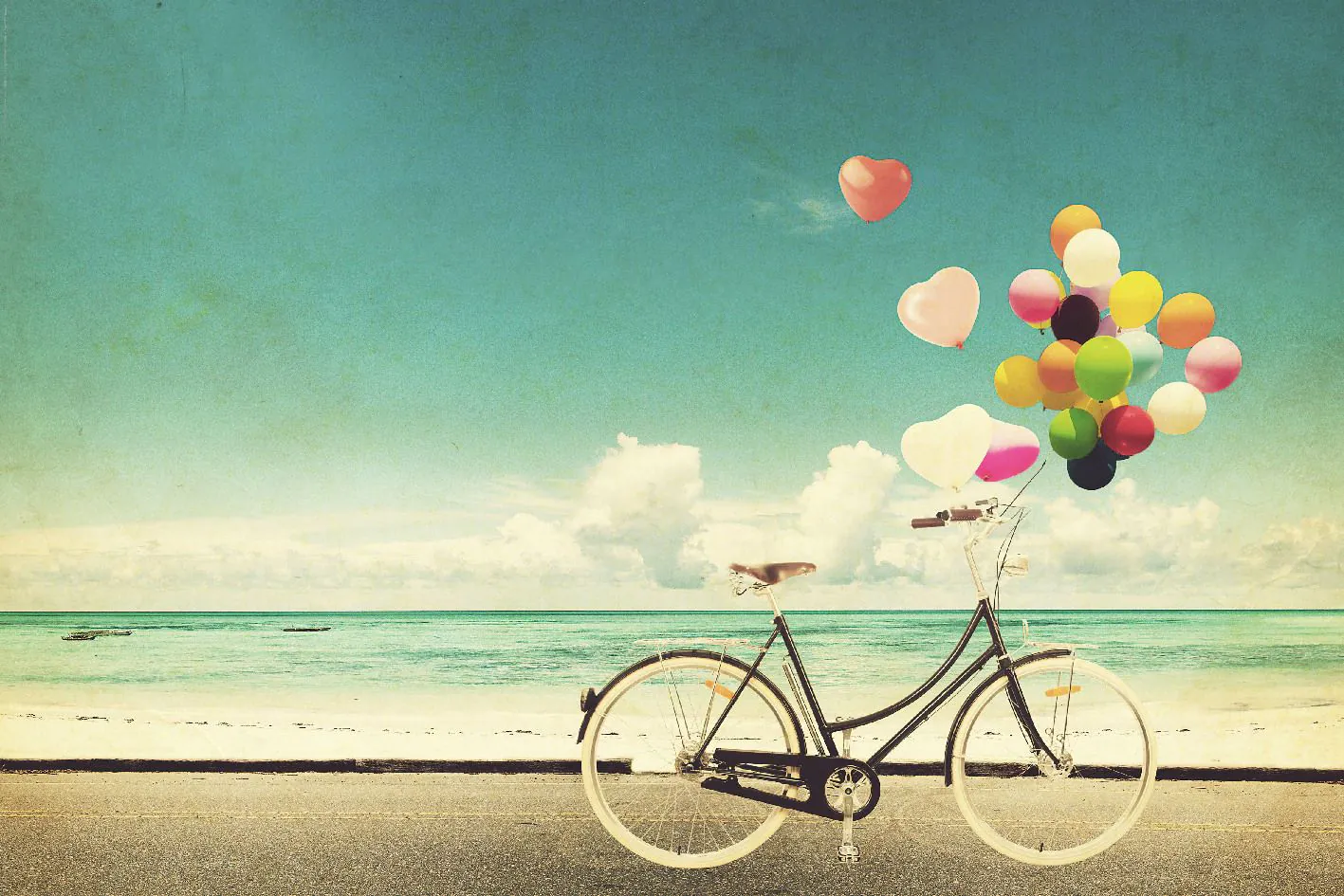 Poster Balloon Bike, 61 x 91 cm