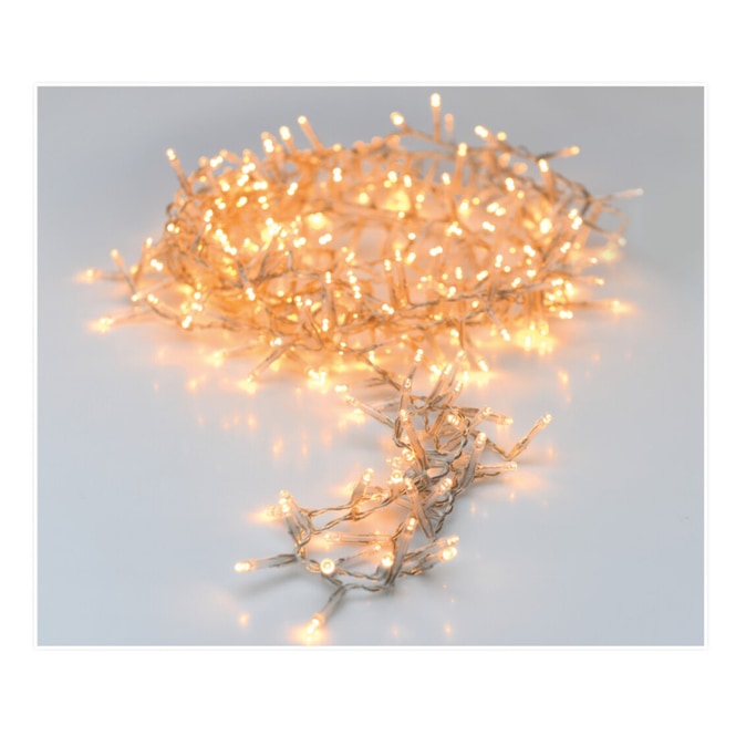 120er LED-Lichterkette - ca. 9 m - Kabel: weiß