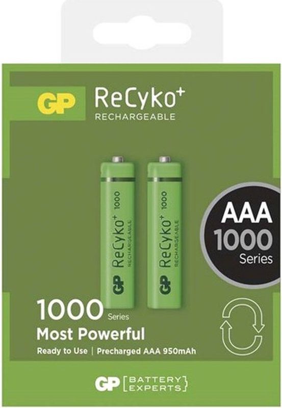 GP 950 ReCyko Oplaadbare AAA / HR03 Ni-Mh Batterij (2 Stuks) - 2 Stucks