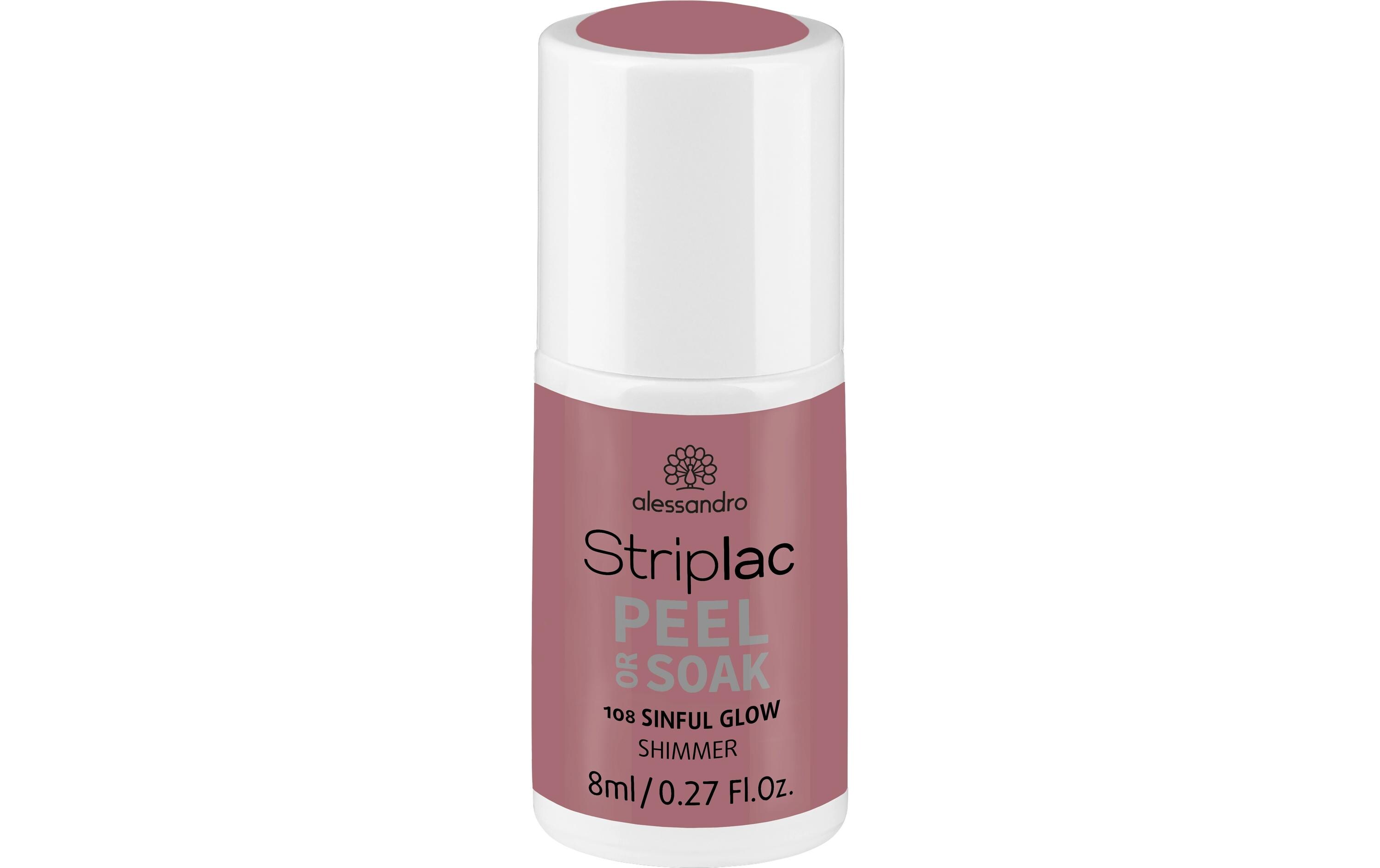 Nagelgel Striplac 108 Sinful GlowKratz- und splitterfester Gel-Nagellack