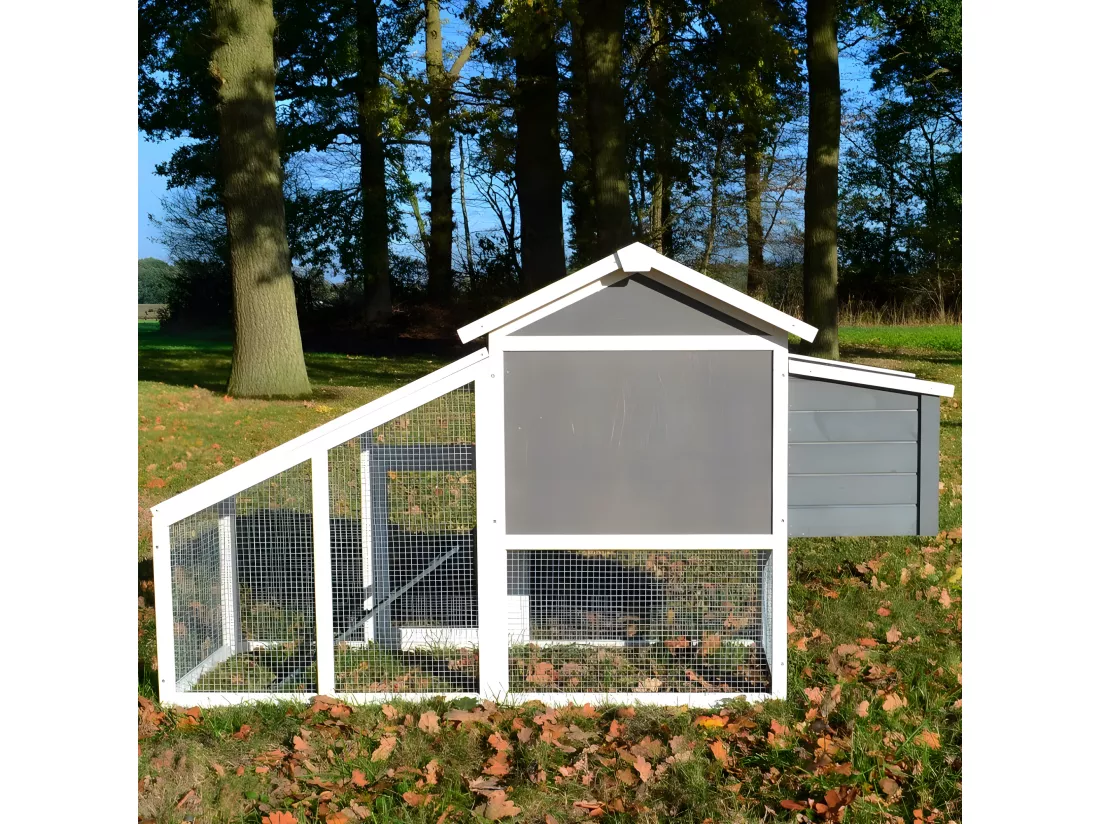Poulailler Exterieur en bois avec toit pliant 175x66x101 cm Modele- Dottie 151 Taille L