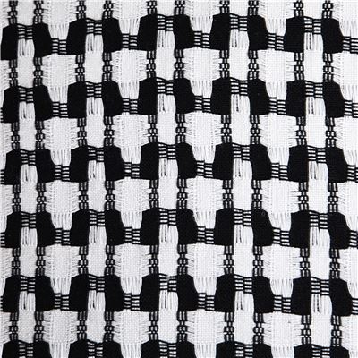 Plaid et jetés bicolores tissés jacquard