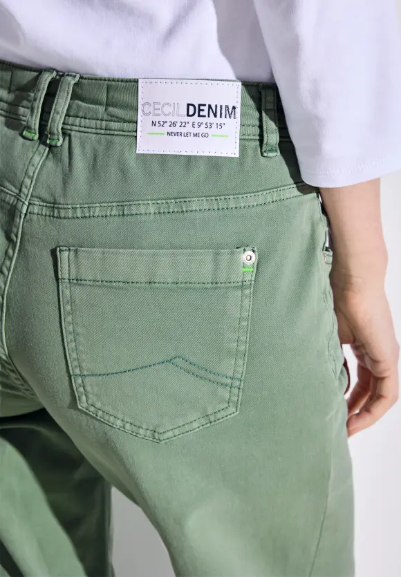 Loose Fit Color Hose - dusty salvia green