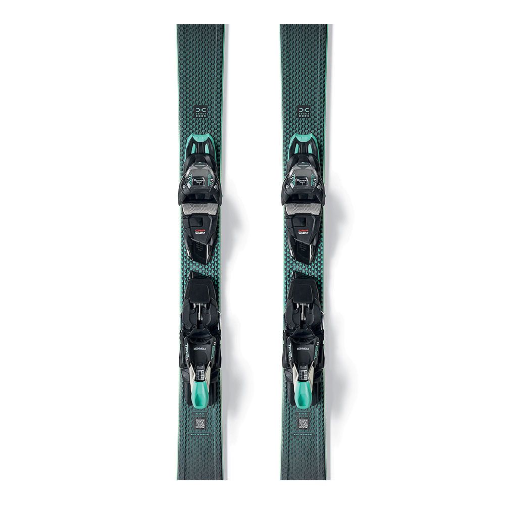 Nordica BELLE DC 78 - Skis all mountain + Fixatons TP2 LIGHT 11 FDT90 black/teal Femme black/teal/tbd