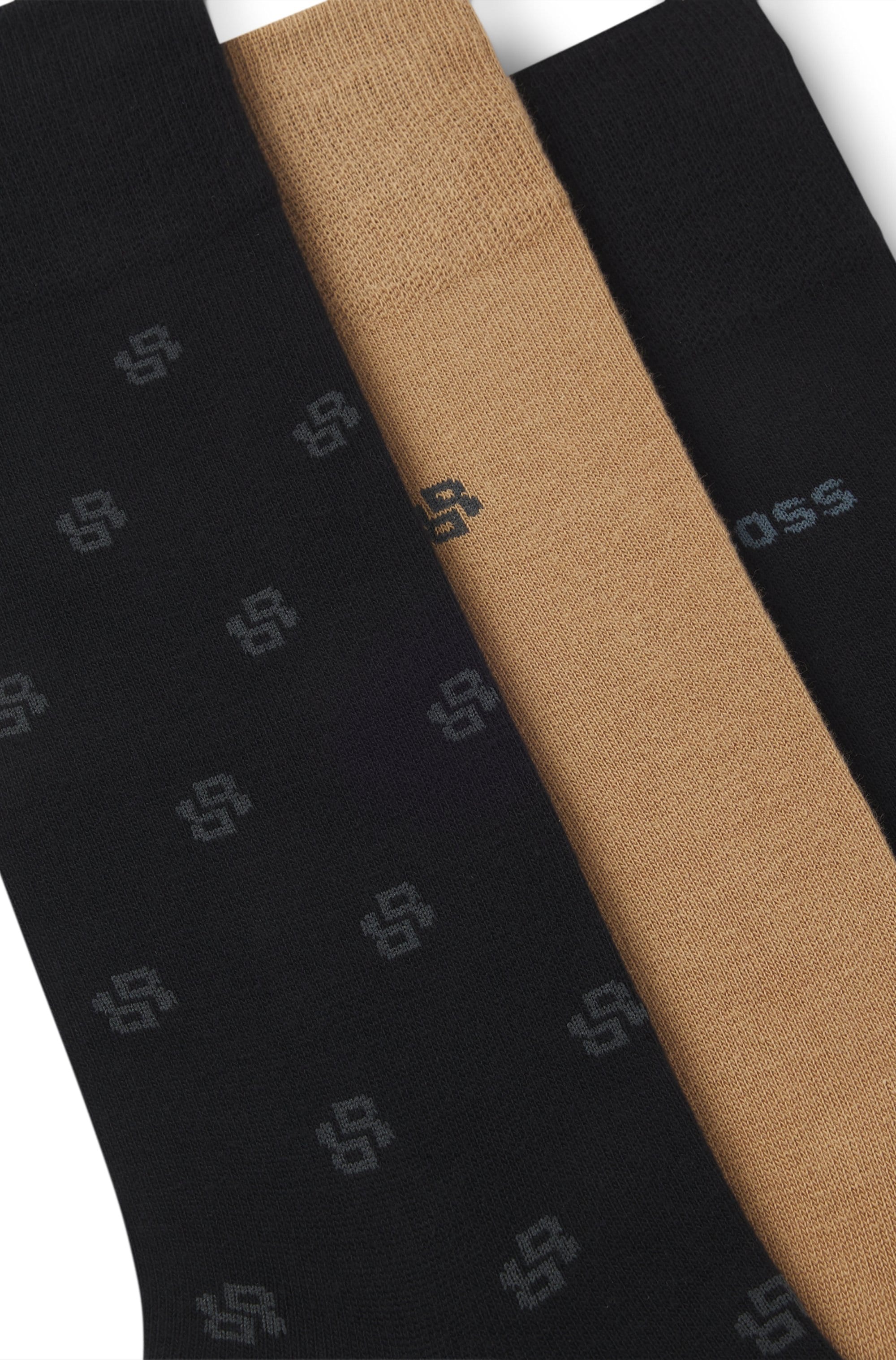 BOSS Businesssocken »3P Gift set CC« 3 Stk. tlg. Logo- und Monogramm-Details