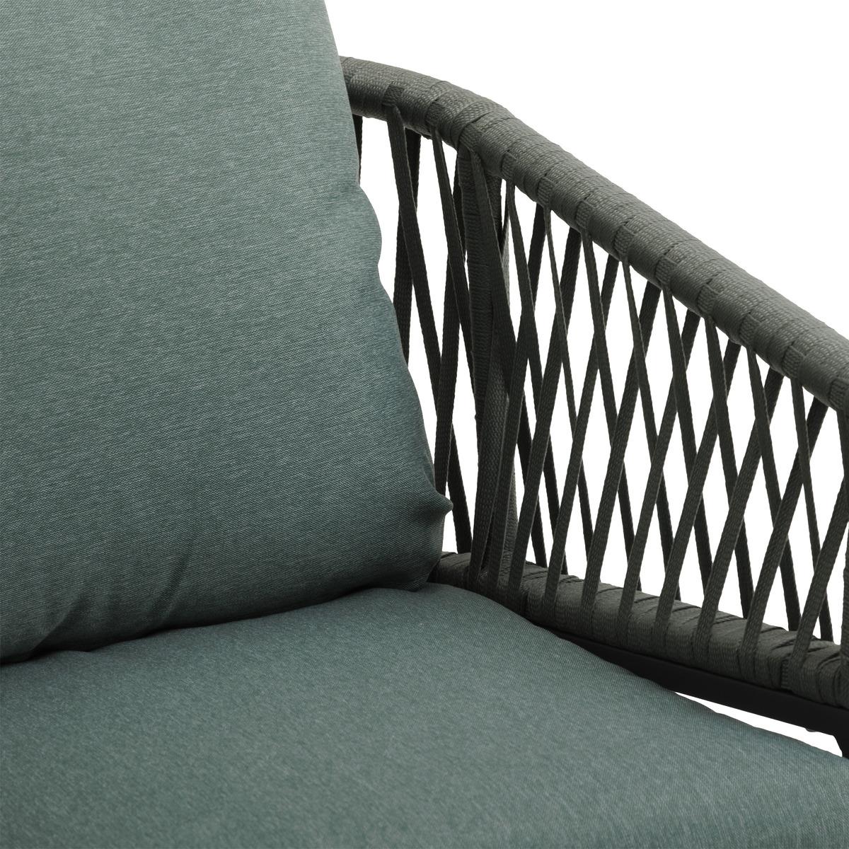 FAUTEUIL REPAS ORIENGO OLIVE GRAPHITE