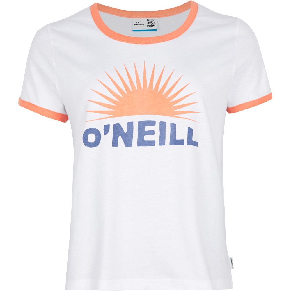 O'Neill Marri Ringer T-Shirt Damen snow white