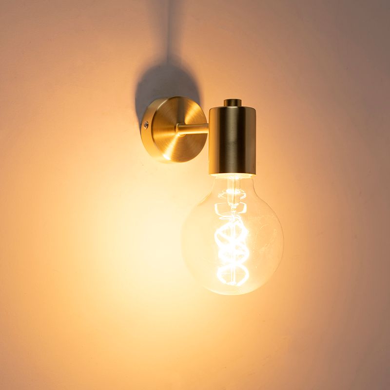 Art deco wandlamp goud kantelbaar - Facil