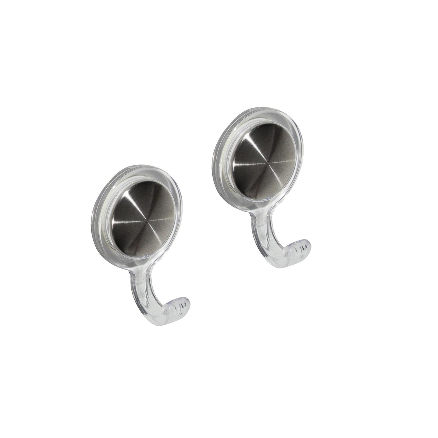 ACCROCHE TORCHON X2 GRIS NOIR TRANSPARENTS