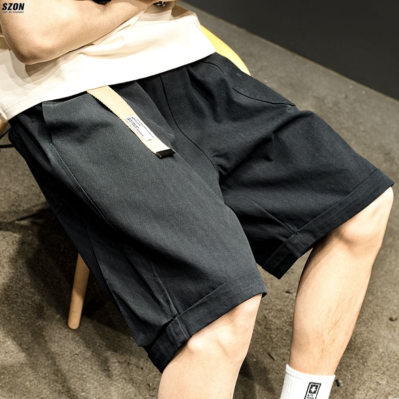 Redsinc - Mid Rise Washed Denim Shorts