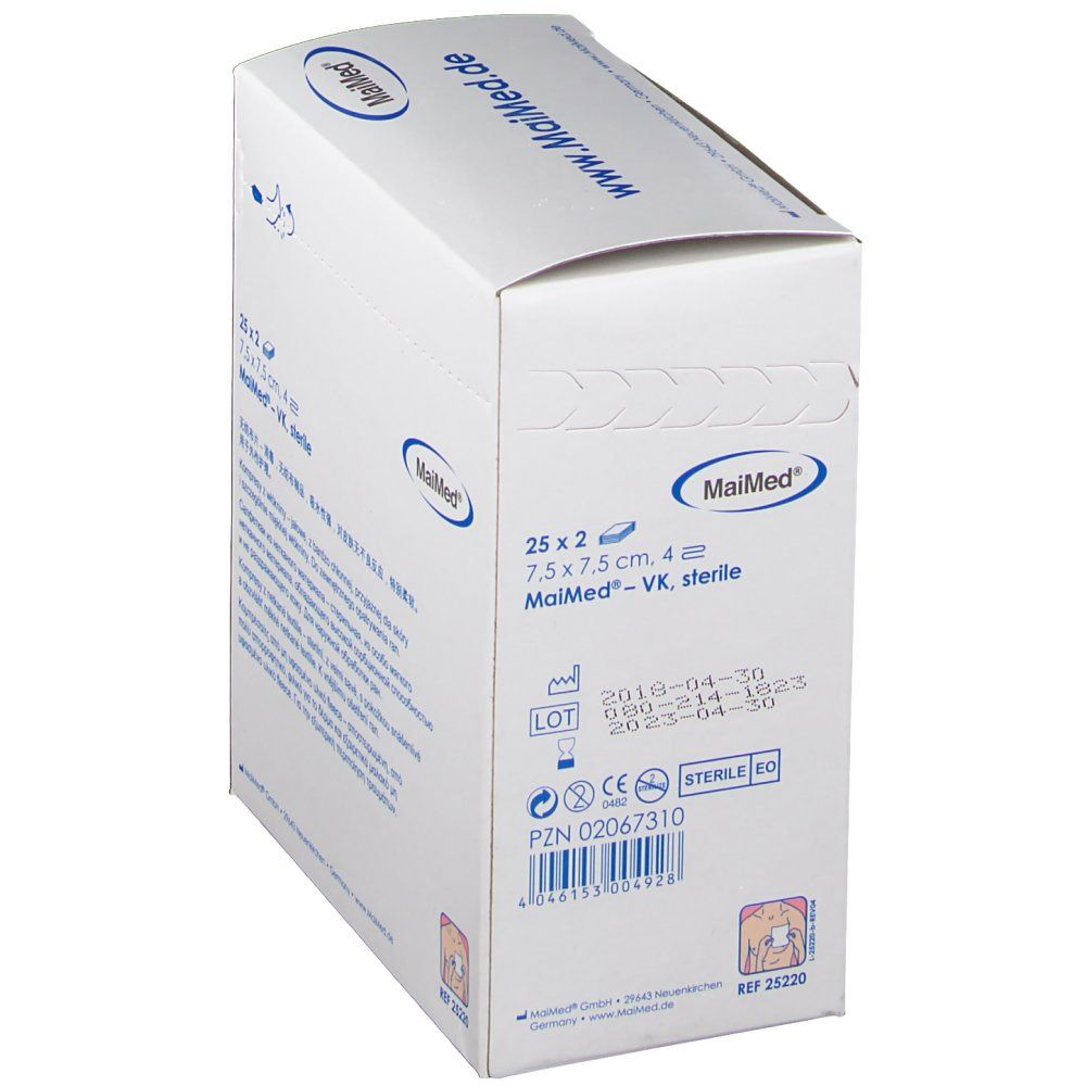MaiMed® Vlieskompresse 7,5 cm x 7,5 cm steril