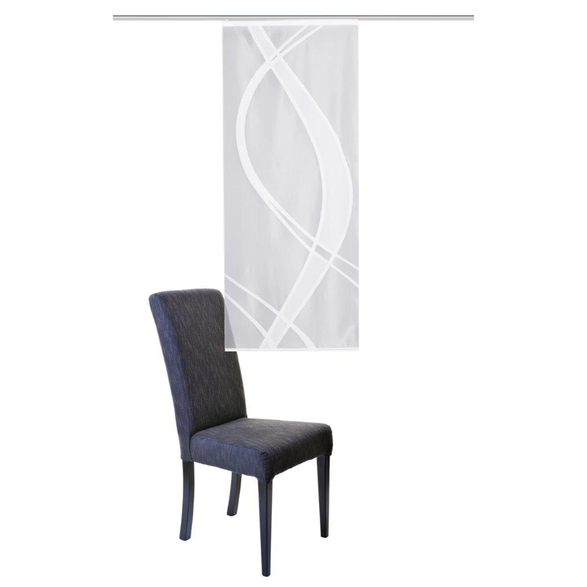 Schiebevorhang TIBASO - transparent-weiß - 57x145 cm