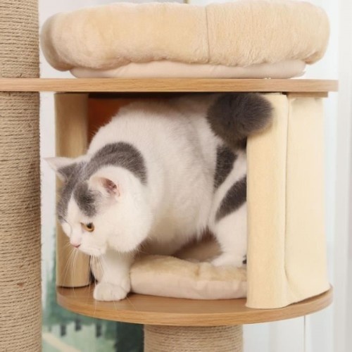 Arranhador Cstore com nicho grande bege para gatos