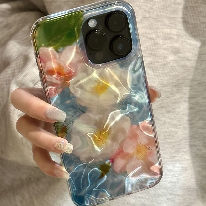 Vachie - Bloemen telefoonhoesje - iPhone 16, 16 Plus, 16 Pro, 16 Pro Max, 15, 15 Pro, 15 Pro Max, 14, 14 Plus, 14 Pro, 14 Pro Max, 13, 13 Pro, 13 Pro Max