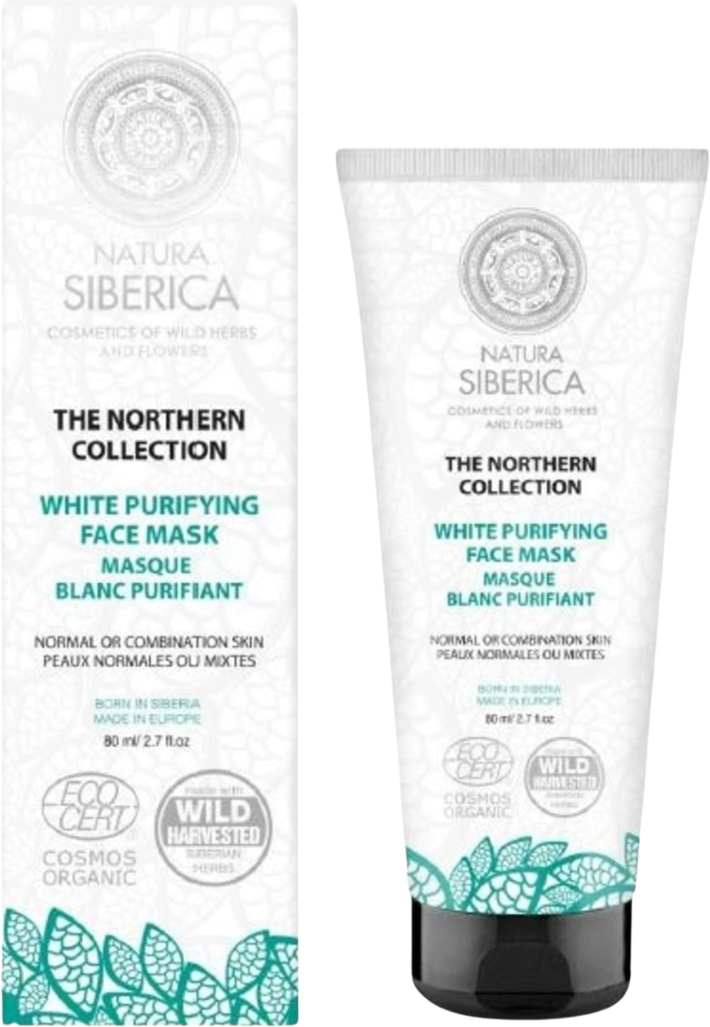 Natura Siberica  White Purifying Face Mask, 80 ml