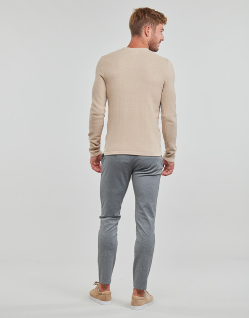 Only & Sons  - ONSPANTER LIFE 12 STRUC CREW KNIT - Beige