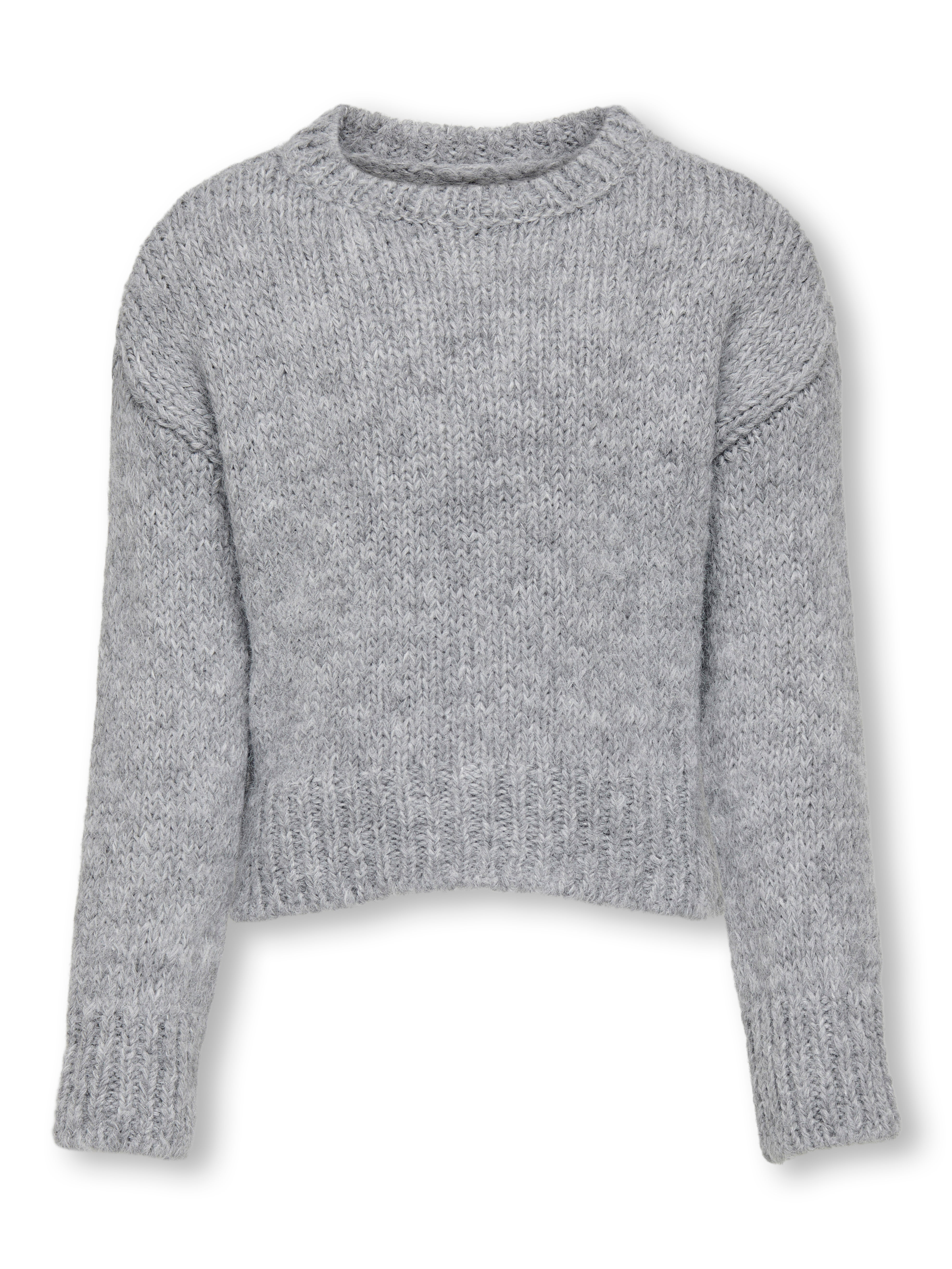 KOGMARIE Strickpullover Light Grey Melange