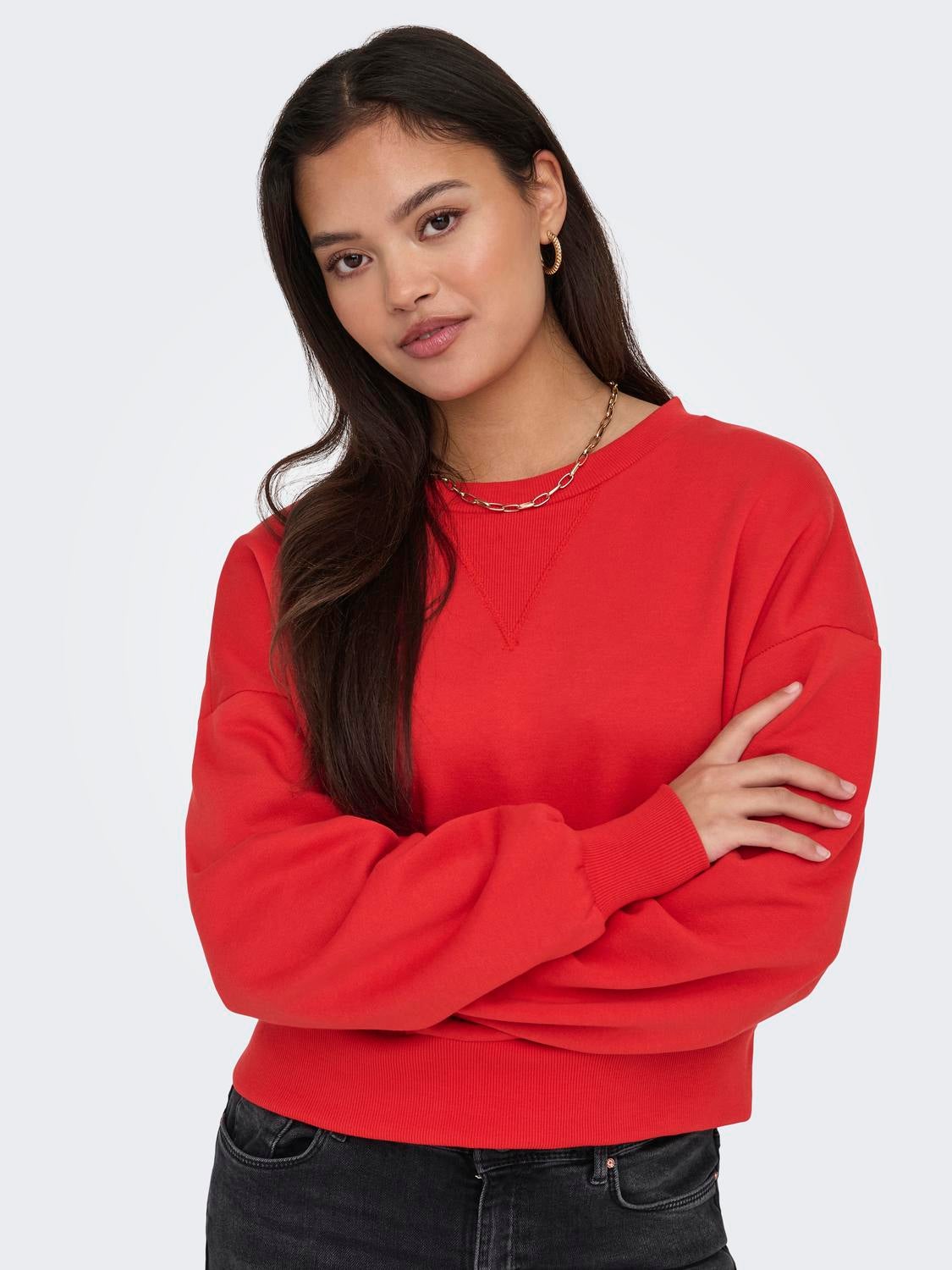 ONLAILEN Sweatshirt Flame Scarlet