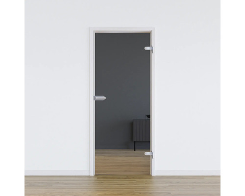 Pertura glasdeur complete set Freia Clear 584x1960x8 mm rechtsdraaiend incl. Jonte Studio beslag, niet afsluitbaar