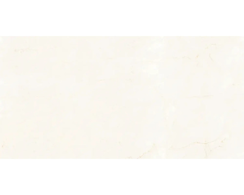 Porseleinen steengoed wand- en vloertegel, travertin beige, glanzend, 60 x 120 x 0,7 cm, gerectificeerd
