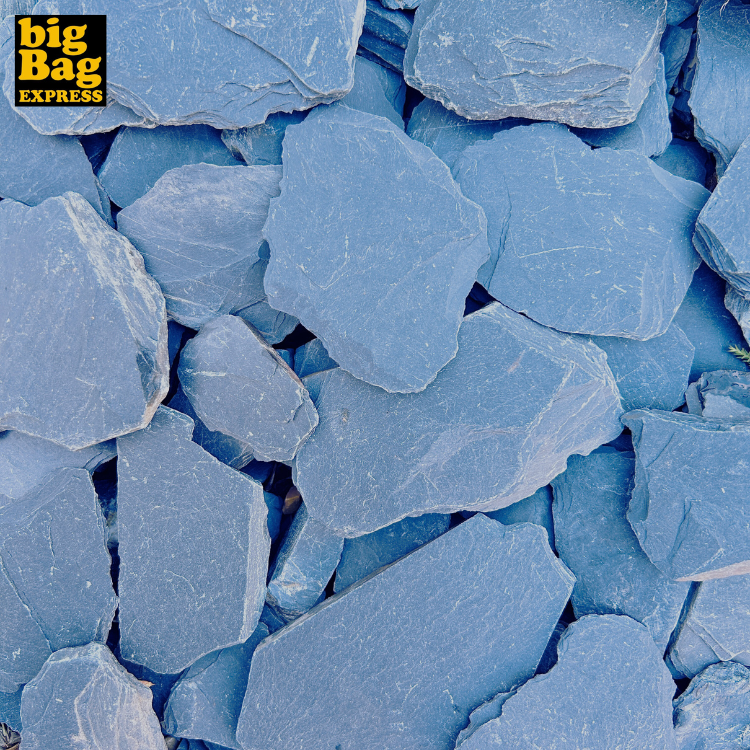 Big Bag de 1m³ (+/- 1500kg) Paillage Minéral Paillettes Ardoise Noire ø 30/80 mm - Livraison PREMIUM