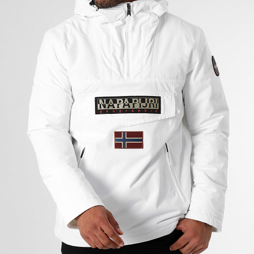 Veste Outdoor Capuche Rainforest Pocket 2 A4GMD Blanc