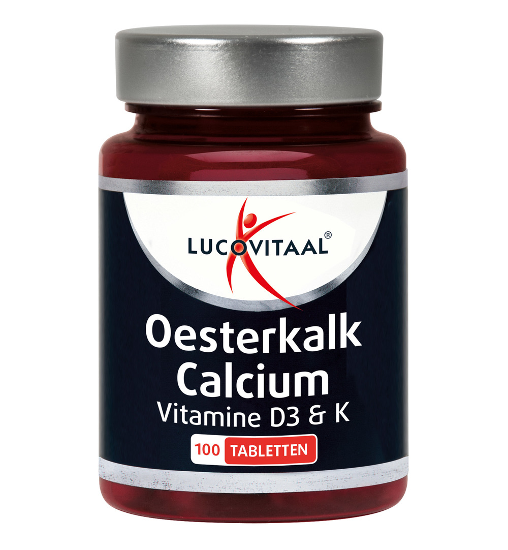 Lucovitaal Oesterkalk Calcium Vitamine D3 & K (100 tabletten)