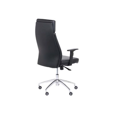 Fauteuil de bureau PHILADELPHIE - accoudoirs réglables - appui-tête intégré - noir