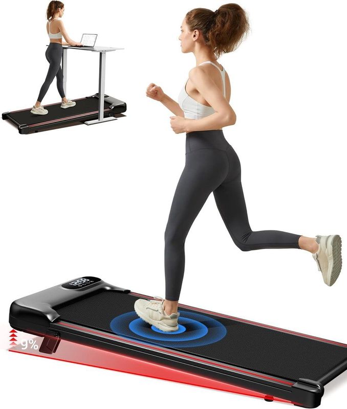 Opvouwbaar Loopband - 9% Helling - Walking Pad - Maximale Belasting 136 kg - 8 km/h