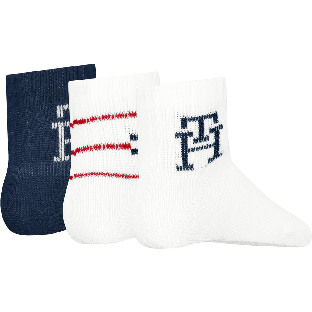 Køb Tommy Hilfiger Tommy Original Baby Strømper 3-pak Gaveæske Monogram